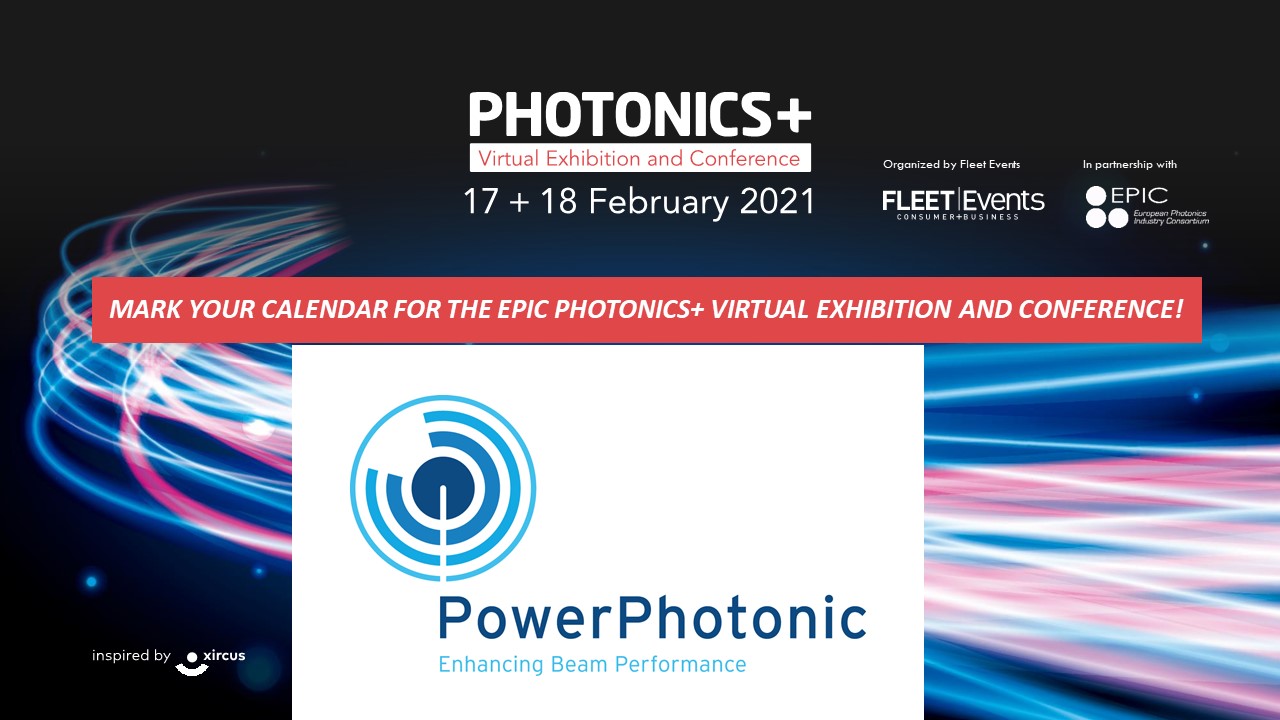 PowerPhotonic Exhibiting at PhotonicsPlus 29 – 30 June 2021