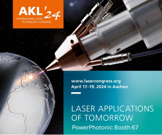 PowerPhotonic will exhibit and present a paper at the AKL International Laser Technology Congress and Exhibition in April, Booth 67.