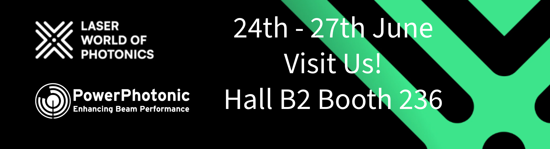 PowerPhotonic will exhibit at Laser World of Photonics with innovative freeform optic solutions for existing, new and emerging markets.